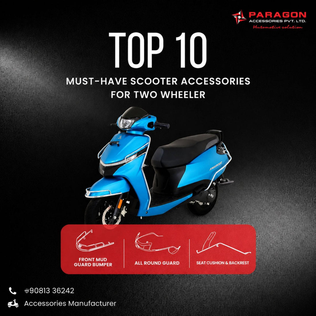 Top 10 Must-Have Scooter Accessories for Activa, TVS, and More