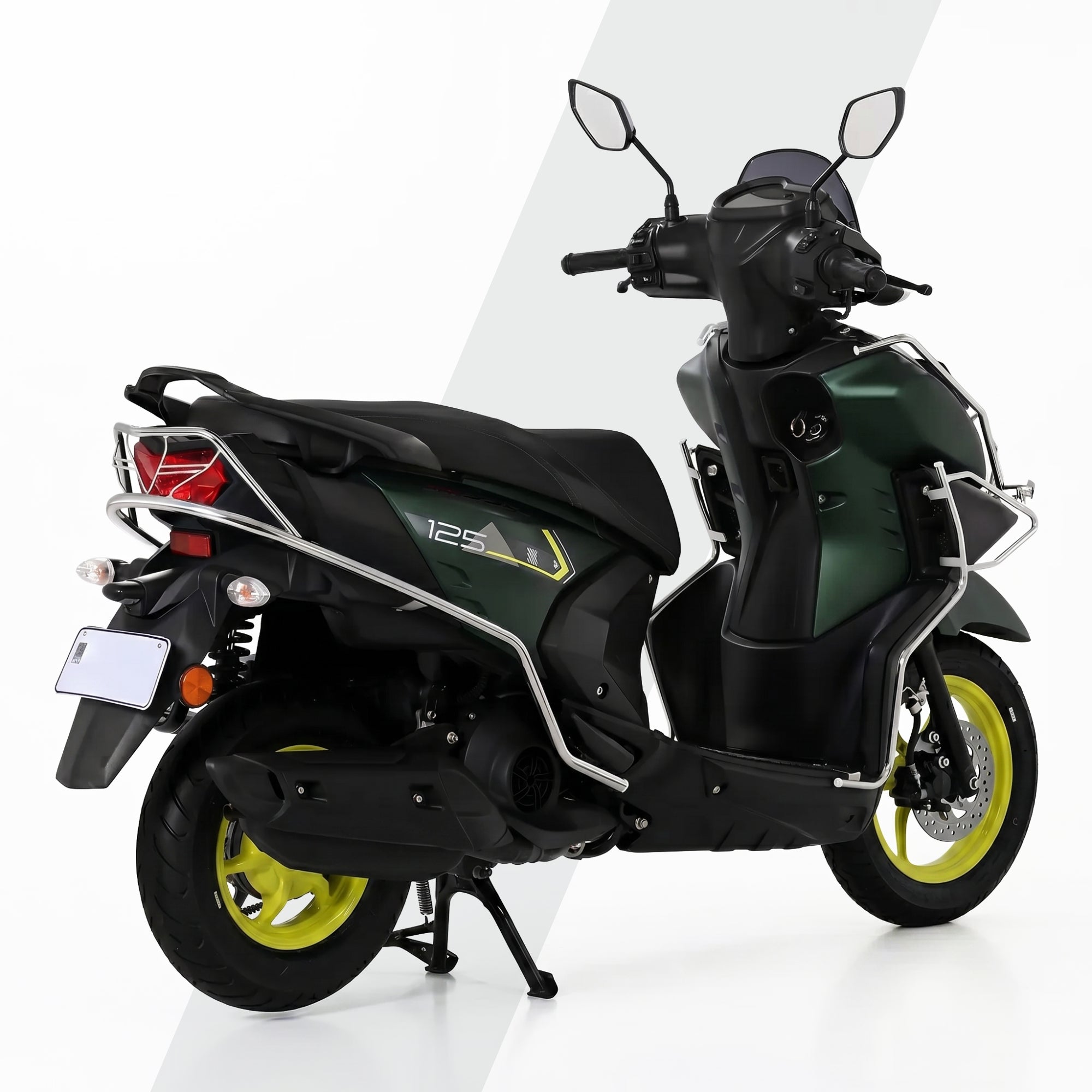 Ray-zr bs6 Front Guard With Fitting Clamp And Side Crash Guard Right And Left Kit
